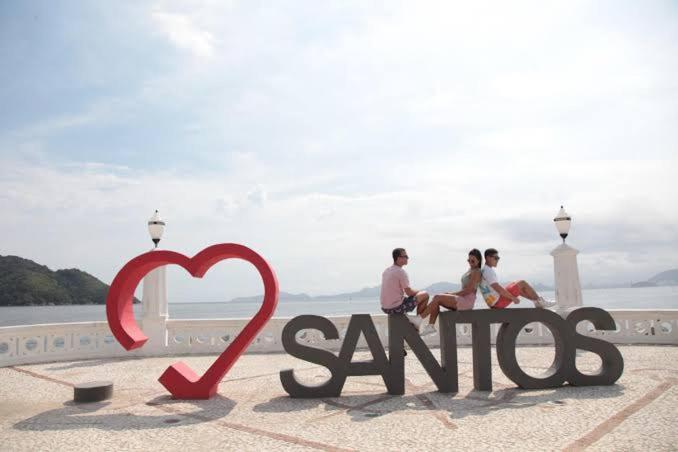 100 Mts Praia Roupa Cama Toalha Banho Wi-Fi Ar Condicionado Portaria 24 Horas Santos  Buitenkant foto